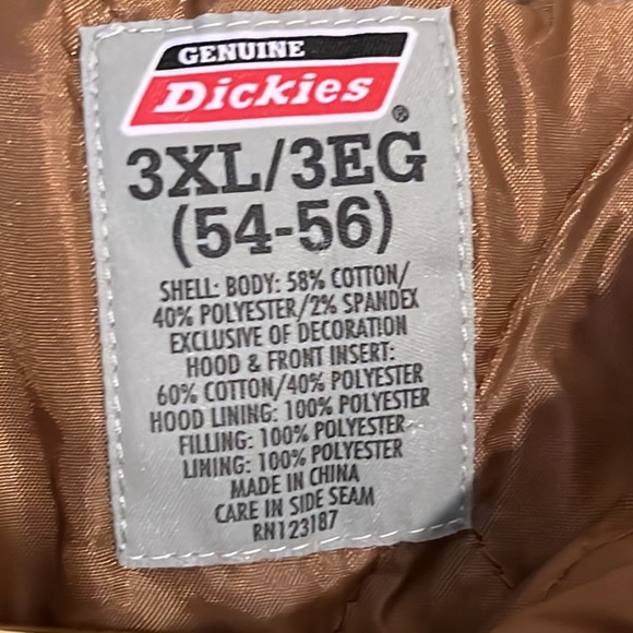 Real clothing for real work! Dickies Quilted jacket with knit sherpa lined hood. - Picture 6 of 6